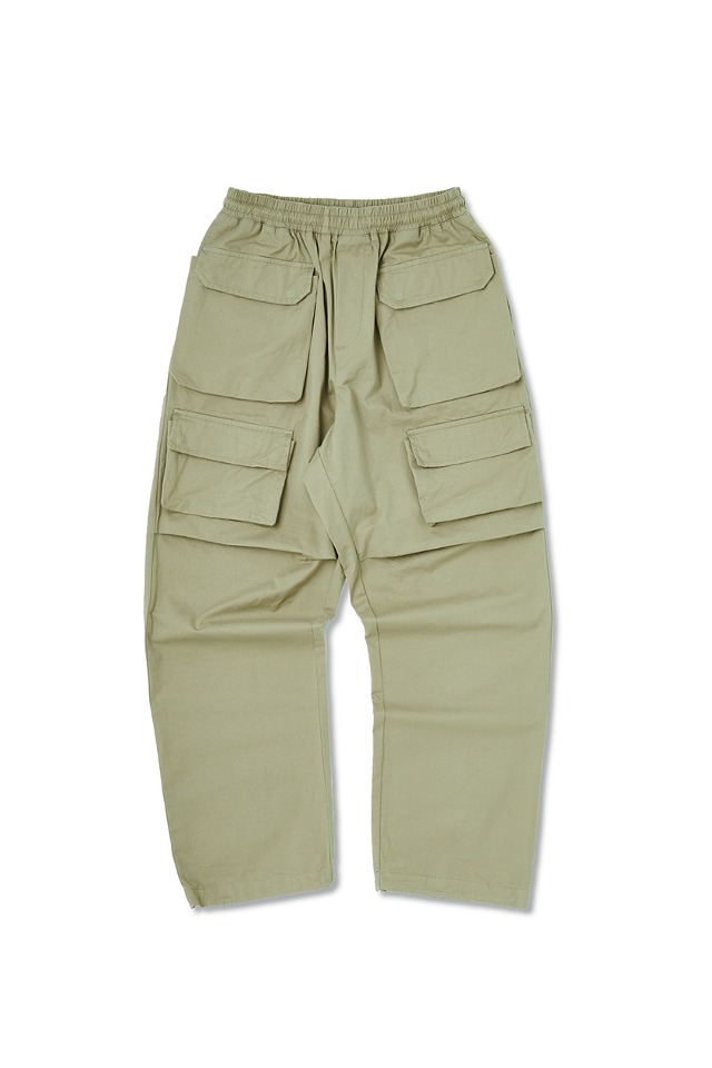 double pocket pants (Light khaki) CSOp-205 [Unisex] 