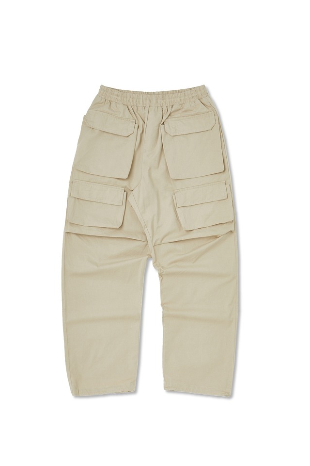 double pocket pants (Beige) CSOp-205 [Unisex] 