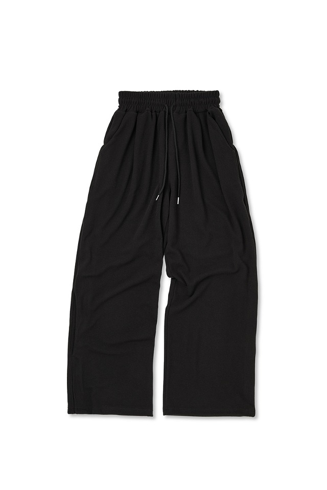 Silky Banding Wide Pants (Black) CSOp-208 [Woman] 