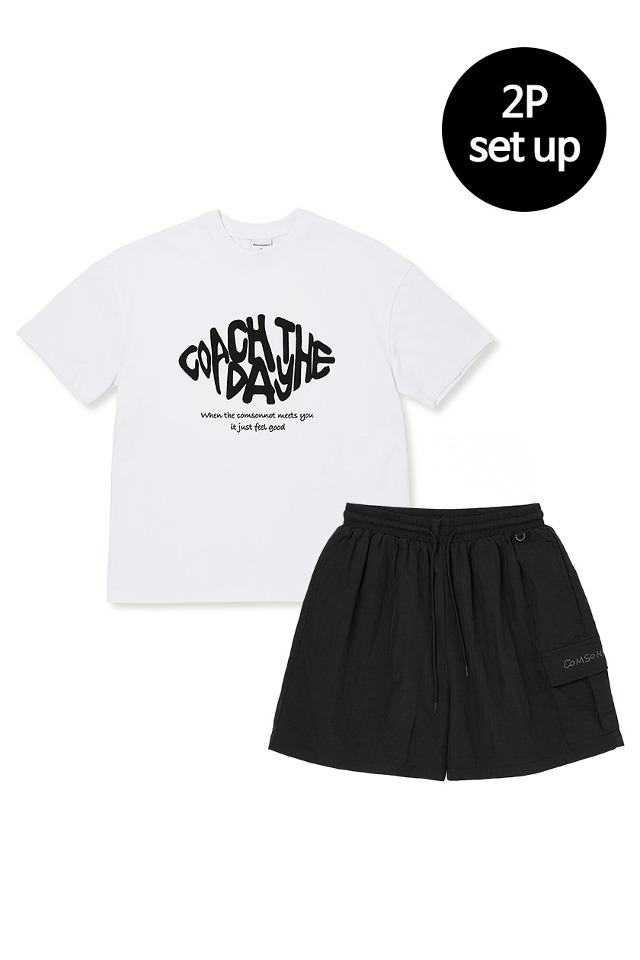 Unbal Cargo Half Set-Up(Black) CSOs-013  [Unisex] 