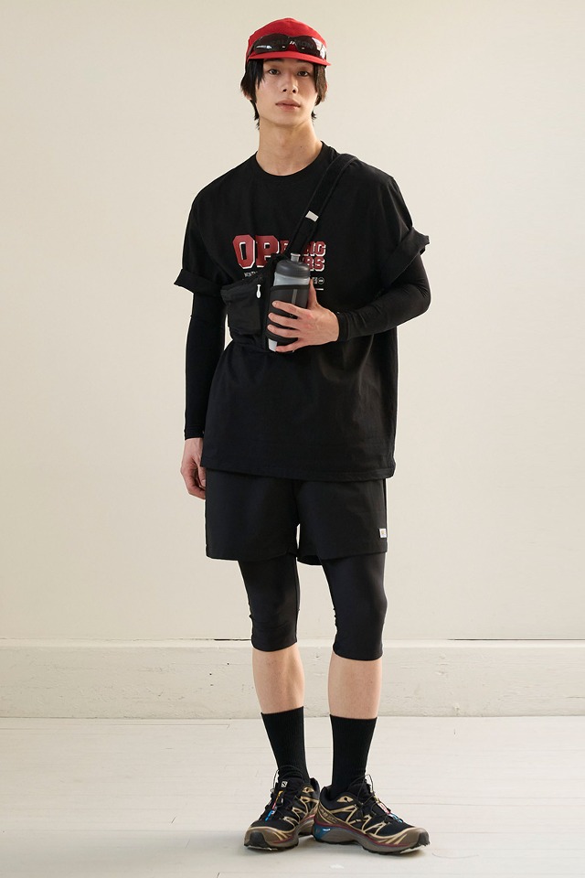 Opening Hours Printed Half Cotton T shirt CSOt-310 (black)  [Unisex] 