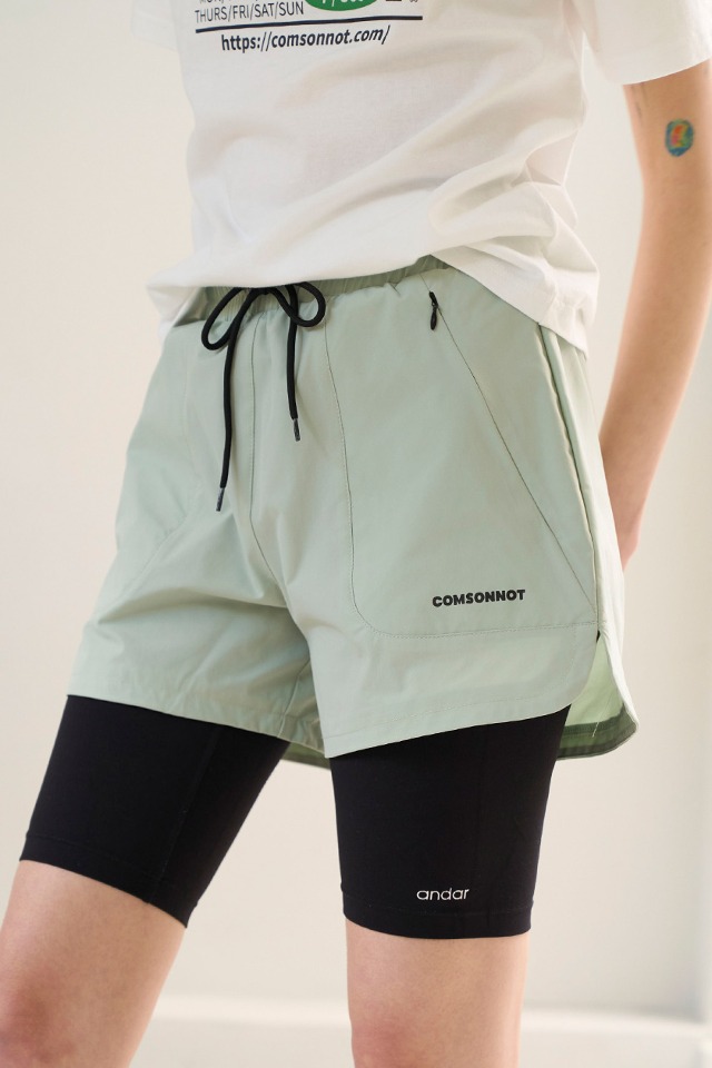 Comfort Multi Sport Running Air Shorts CSOp-219 (mint)  [Unisex] 