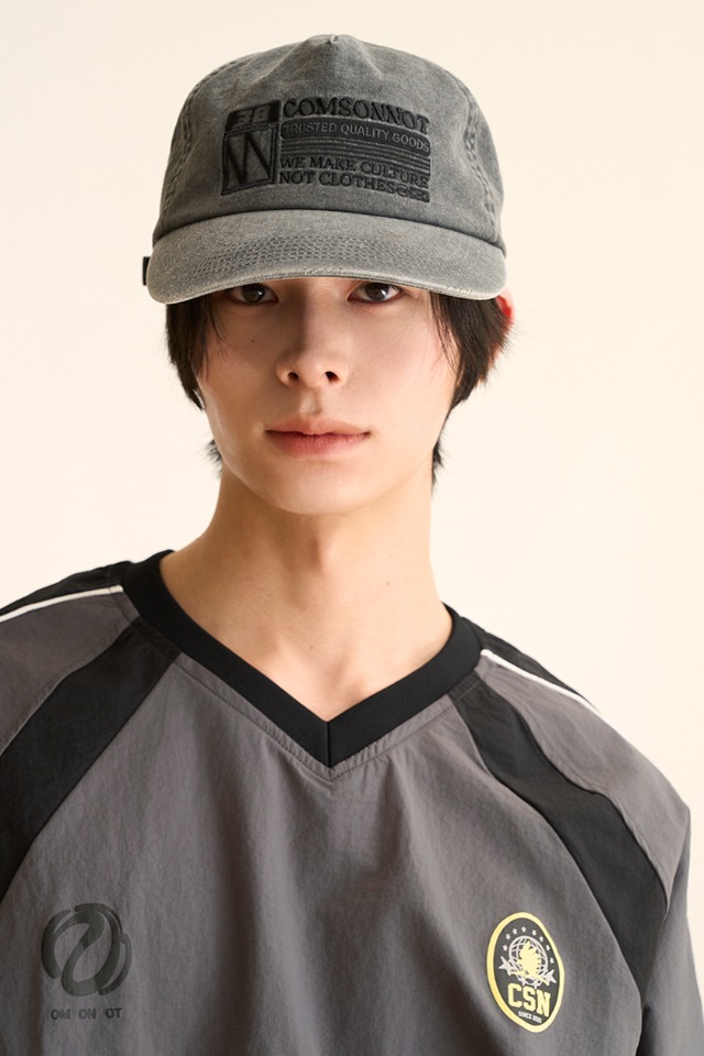 comsonnot embroidery washing cap CSOa-402 (charcoal)  [Unisex] 