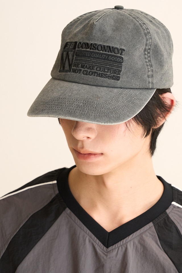 comsonnot embroidery washing cap CSOa-402 (charcoal)  [Unisex] 