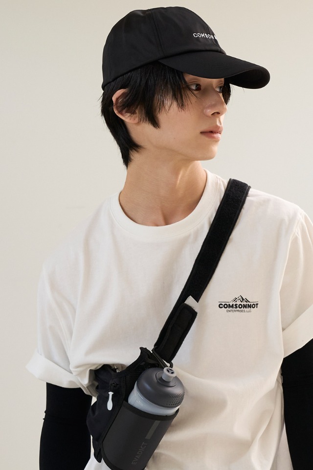 comsonnot simple banding cap CSOa-401 (black)  [Unisex] 