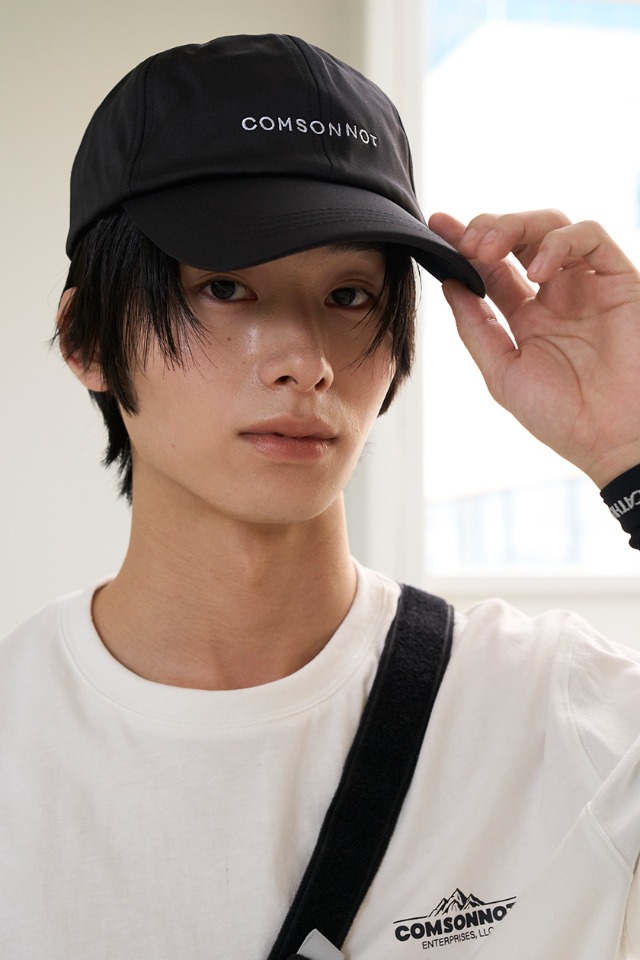 comsonnot simple banding cap CSOa-401 (black)  [Unisex] 
