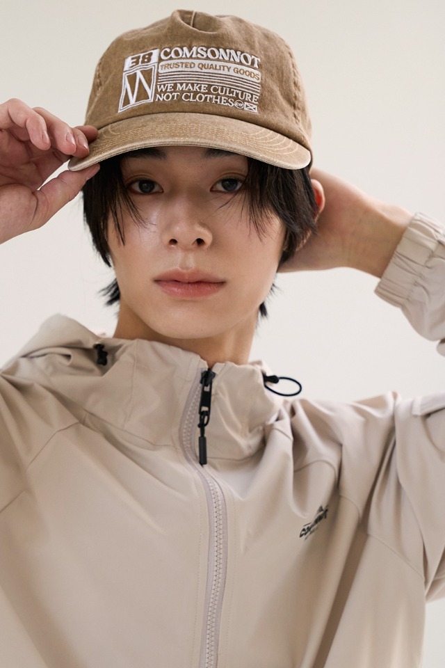 comsonnot embroidery washing cap CSOa-402 (tan)  [Unisex] 