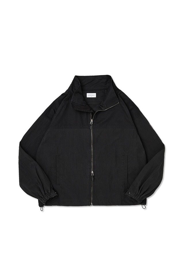 china neck zip up (Black) CSOj-102 [Unisex] 