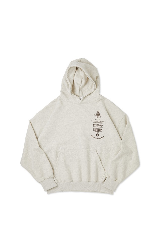 Basic Logo Hoodie MTM Tee (Oatmeal) CSOt-304 [Unisex] 