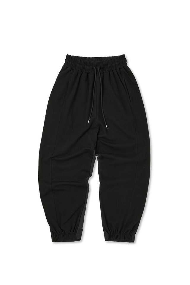 Colourway Banding Jogger Pants (Black) CSOp-210 [Woman] 