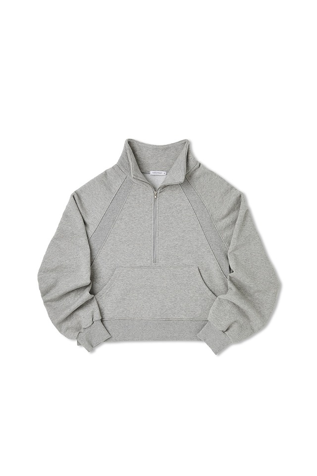 Half Zip-up MTM Tee (Melange) CSOt-301 [Woman] 