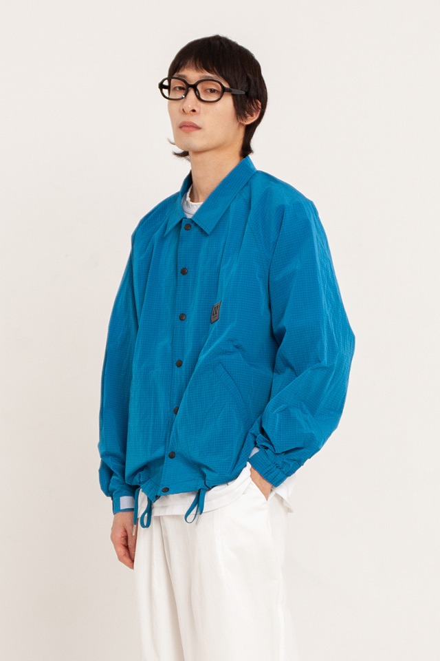 snap button shirt (Blue) CSOj-101 [Unisex] 