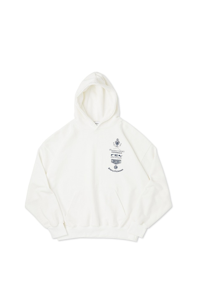 Basic Logo Hoodie MTM Tee (White Ivory) CSOt-304 [Unisex] 