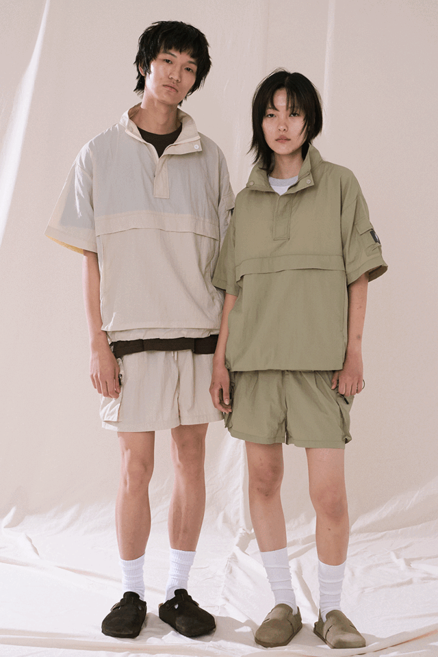 Turtle Neck Anorak Half Set-Up CSOs-011  [Unisex] 