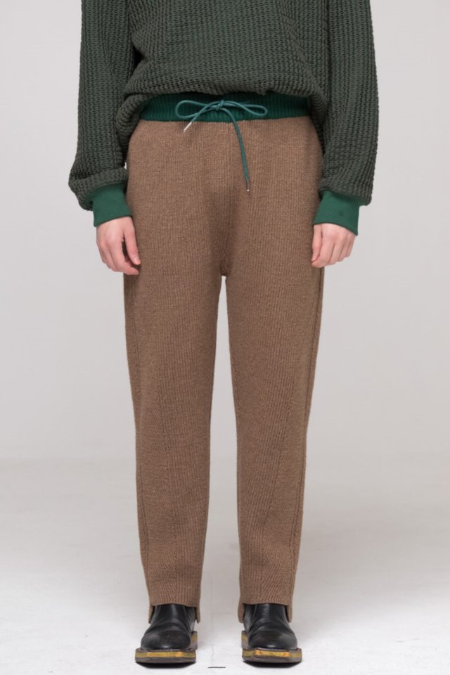 Knit pants (Brown) #C7S7Wpt-101