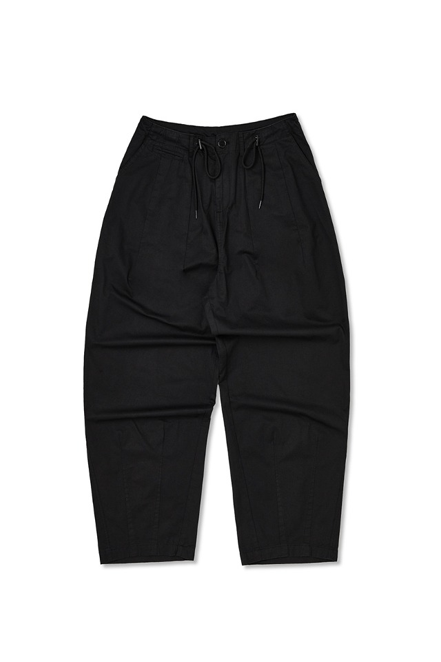 wide pants (Black) CSOp-204 [Unisex] 