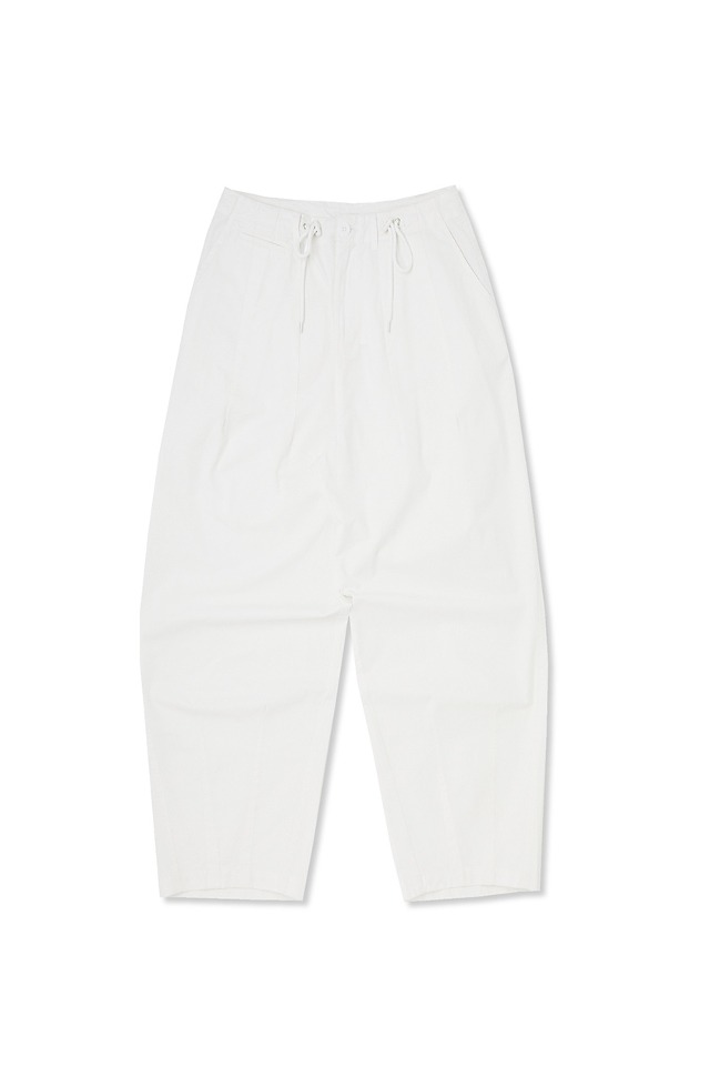 wide pants (White) CSOp-204 [Unisex] 