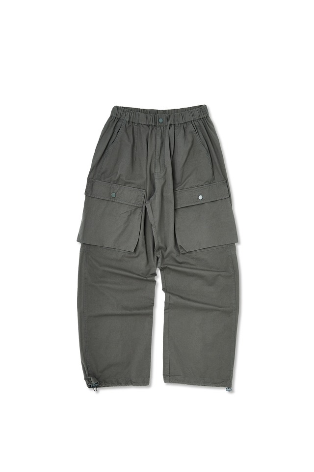 Pocket Point Wide Pants (Charcoal) CSOp-212 [Unisex] 