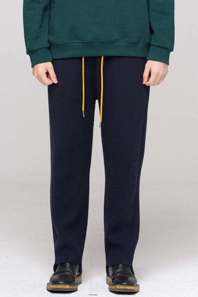 Knit pants (Navy) #C7S7Wpt-101