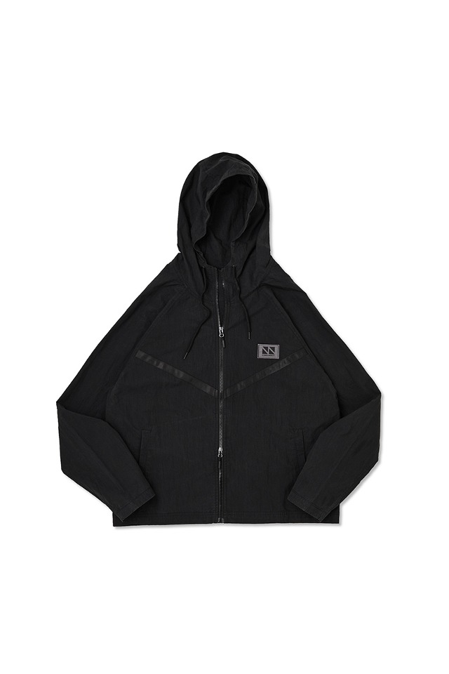 hood zip up (Black) CSOj-103 [Unisex] 